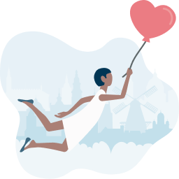 girl with balloon