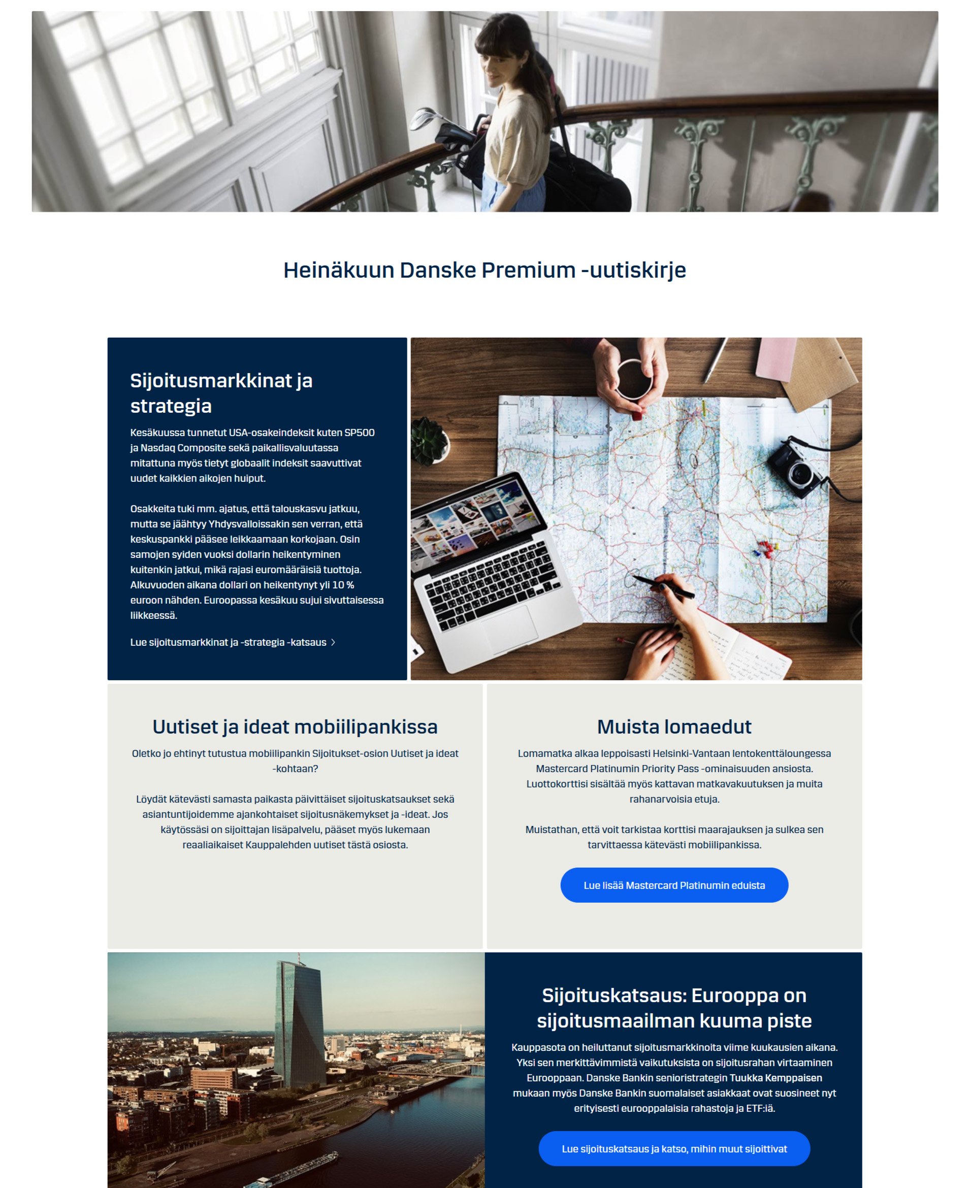 Example of a monthly newsletter